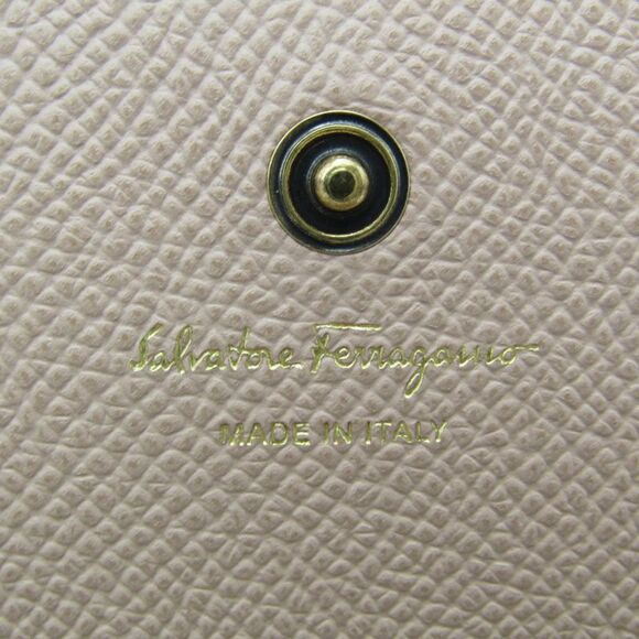 Salvatore Ferragamo Gancini Pink Leather Wallet  (Pre-Owned) - Picture 5 of 11